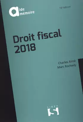 Couverture du produit · Droit fiscal 2018 - 16e éd.