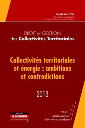 Couverture du produit · Droit et gestion des collectivités territoriales - 2013