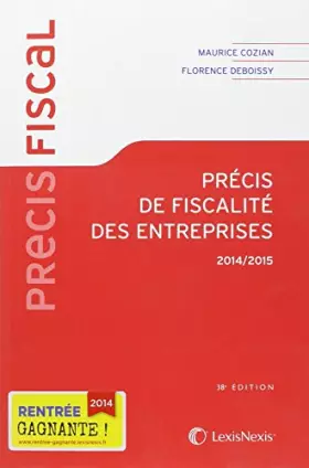 Couverture du produit · Précis de fiscalité des entreprises 2014-2015