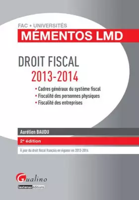 Couverture du produit · Droit fiscal