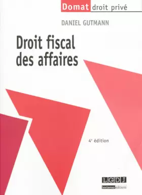 Couverture du produit · Droit fiscal des affaires