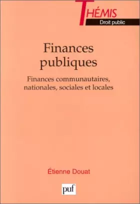 Couverture du produit · Finances publiques : Finances communautaires, nationales, sociales et locales
