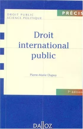 Couverture du produit · Droit international public
