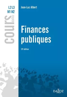 Couverture du produit · Finances publiques - 10e éd.