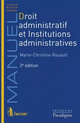 Couverture du produit · Droit administratif et Institutions administratives