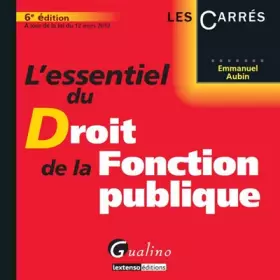 Couverture du produit · L'essentiel du droit de la fonction publique