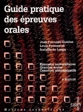 Couverture du produit · GUIDE PRAT EPREUVES ORALES 3E