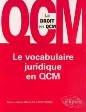 Couverture du produit · Le vocabulaire juridique en QCM
