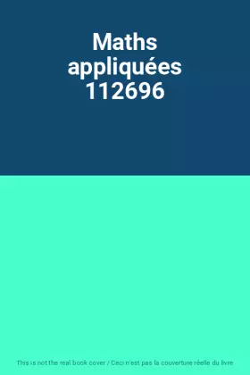 Couverture du produit · Maths appliquées 112696