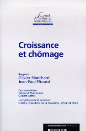 Couverture du produit · Croissance et chômage