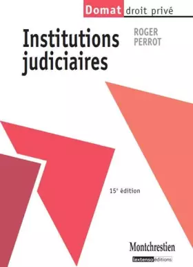 Couverture du produit · Institutions judiciaires