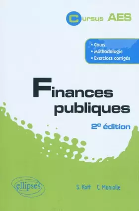 Couverture du produit · Finances publiques cours méthologie exercices corrigés