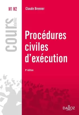 Couverture du produit · Procédures civiles d'exécution - 8e éd.