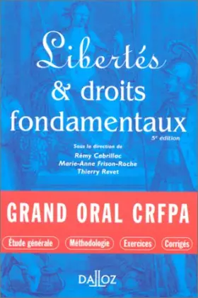 Couverture du produit · DROITS ET LIBERTES FONDAMENTAUX. 5ème édition