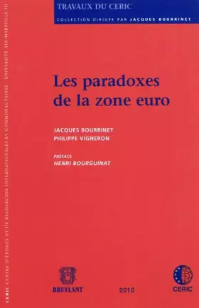 Couverture du produit · Les paradoxes de la zone euro