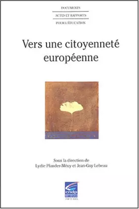 Couverture du produit · Vers une citoyenneté européenne