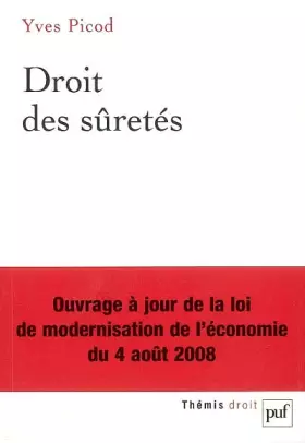 Couverture du produit · Droit des sûretés