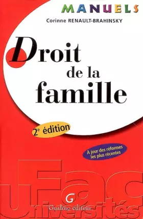 Couverture du produit · Droit de la famille