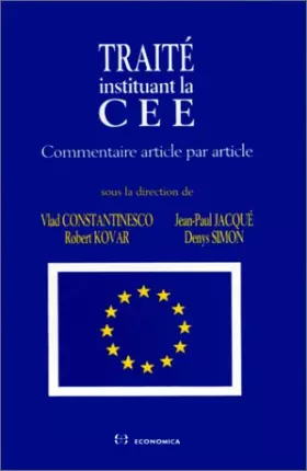 Couverture du produit · Traité instituant la CEE
