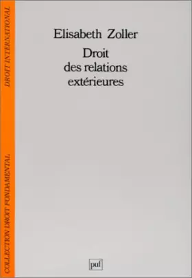 Couverture du produit · Droit des relations extérieures