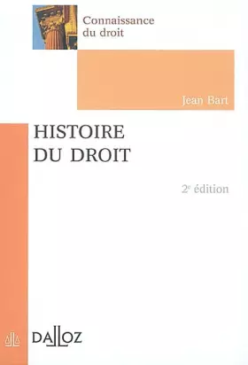 Couverture du produit · Histoire du droit