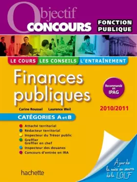 Couverture du produit · Finances publiques Catégories A et B : Fonction publique