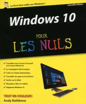 Couverture du produit · Windows 10 pour les Nuls, 2e
