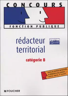 Couverture du produit · Rédacteur territorial : Catégorie B