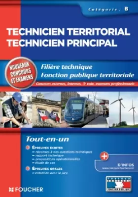 Couverture du produit · Technicien territorial - Technicien principal Catégorie B. Nouveau concours et examens