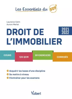 Couverture du produit · Droit de l’immobilier 2021/2022: Cours - QCM - Exercices - Corrigés