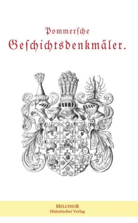 Couverture du produit · Pommersche Geschichtsdenkmäler