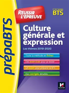 Couverture du produit · PrepaBTS - Réussir l'épreuve - Culture générale et expression - Tous BTS - Révision et entrainement