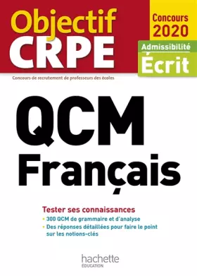 Couverture du produit · QCM CRPE : Français 2020