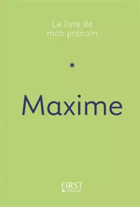 Couverture du produit · Le Livre de mon prénom - Maxime 46