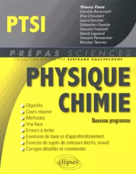 Couverture du produit · Physique Chimie PTSI Programme 2013