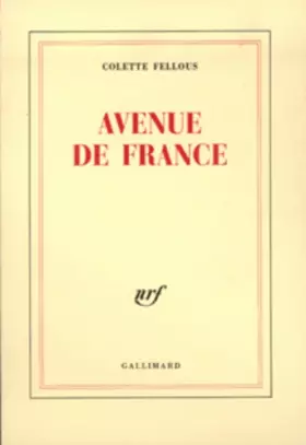 Couverture du produit · Avenue de France