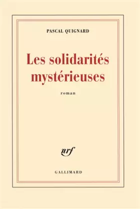 Couverture du produit · Les solidarités mystérieuses