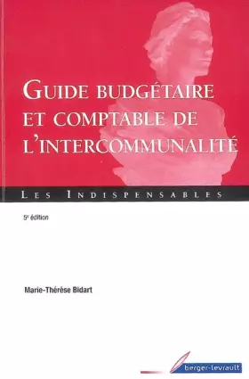 Couverture du produit · GUIDE BUDGETAIRE ET COMPTABLE DE L'INTERCOMMUNALITE 5E