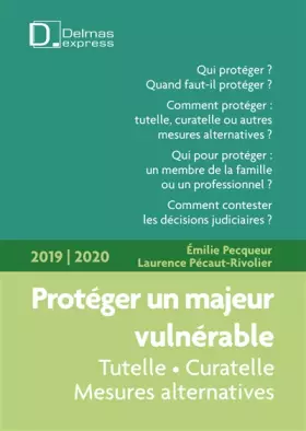 Couverture du produit · Protéger un majeur vulnérable 2019/2020. 3e éd.