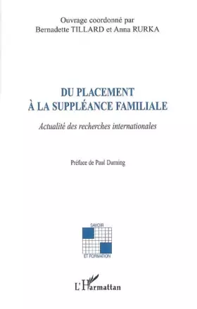 Couverture du produit · Du placement à la suppléance familiale: Actualité des recherches internationales