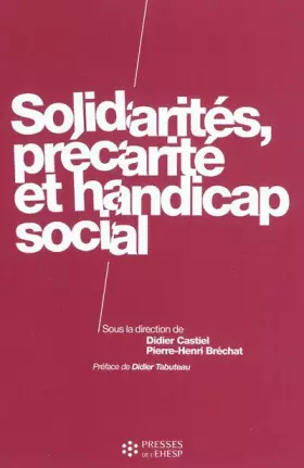 Couverture du produit · SOLIDARITES PRECARITE ET HANDICAP SOCIAL