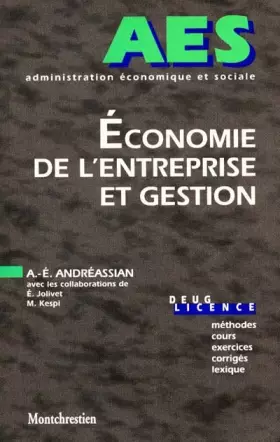 Couverture du produit · Economie de l'entreprise et gestion. Initiateurs, contradicteurs et représentations
