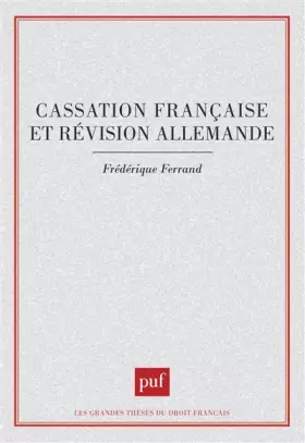 Couverture du produit · Cassation française et révision allemande