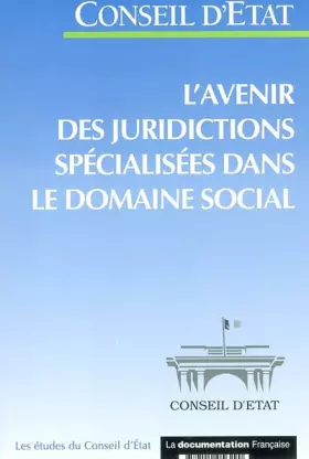 Couverture du produit · L'avenir des juridictions spécialisées dans le domaine social