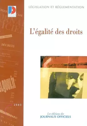 Couverture du produit · L'égalité des droits