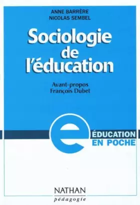 Couverture du produit · Sociologie de l'éducation