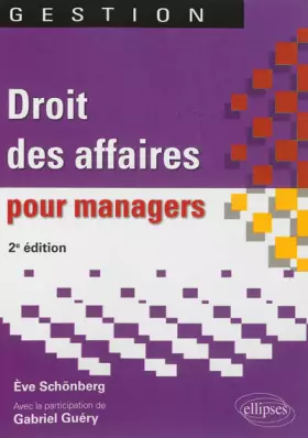 Couverture du produit · Droit des Affaires pour Managers