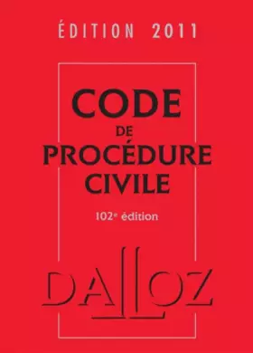 Couverture du produit · Code de procédure civile 2011