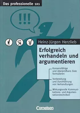 Couverture du produit · Erfolgreich verhandeln und argumentieren (Livre en allemand)