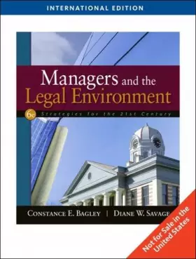 Couverture du produit · Managers and the Legal Environment: Strategies for the 21st Century